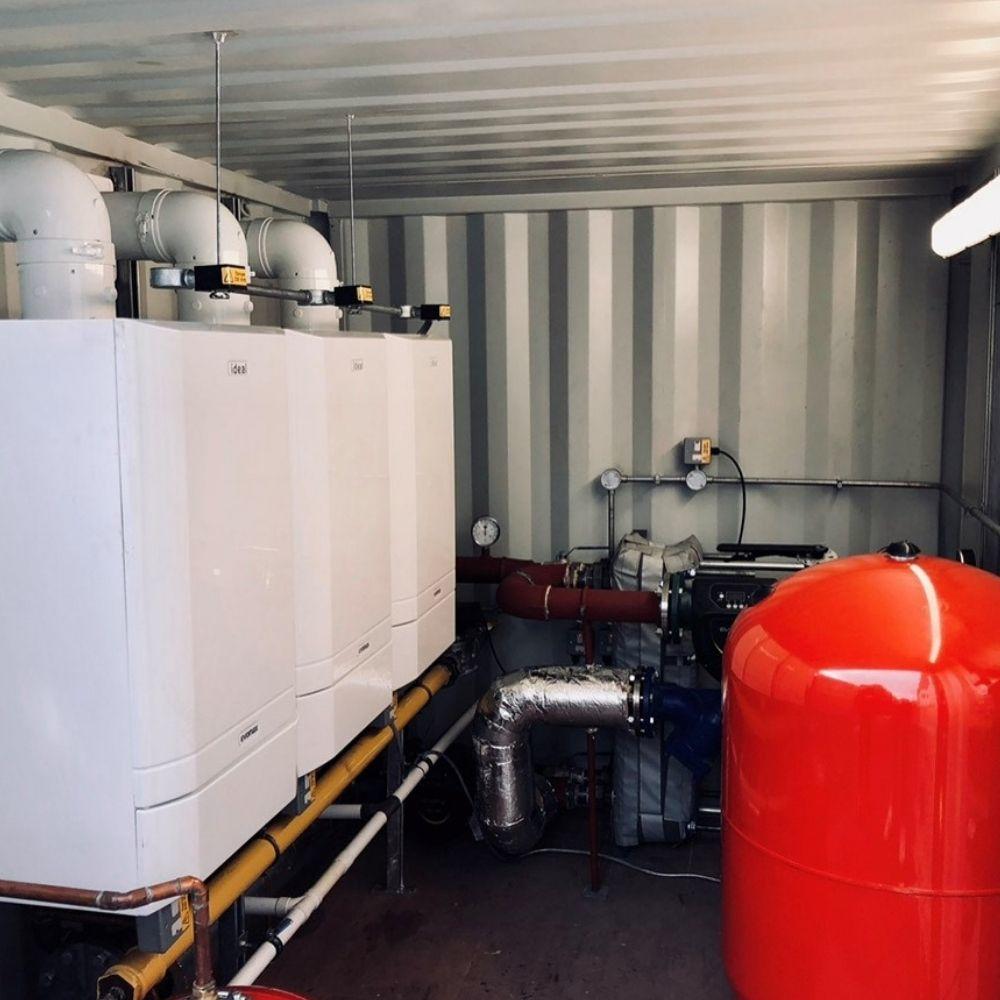 450kw Condensing Boiler Hire Plant Room