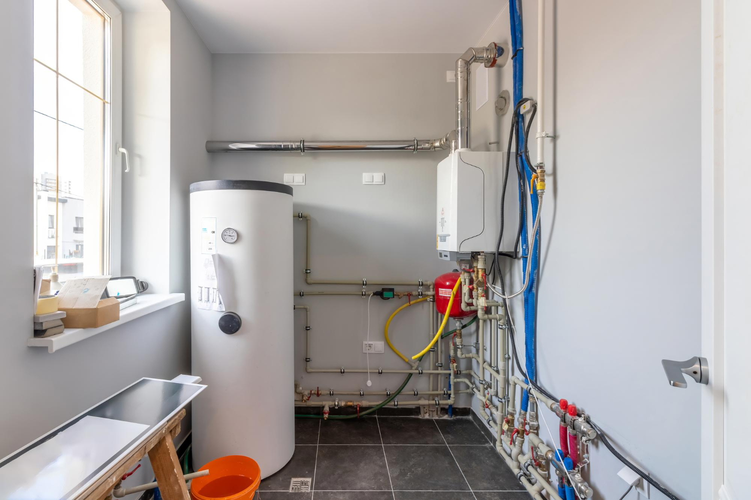 How to Spot Efficiency Problems in Your Condensing Boiler Setup 1 boiler room